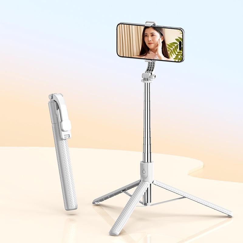 Bluetooth Selfie Stick & Tripod: Extendable Phone Holder for Live Streaming & Photography.