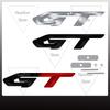 BXAOK1 1x GT Car Grille Badge Sticker For Peugeot 207 208  Hyundai Tucson Kia Sorento Sportage Logo Metal Trunk Emblem Accessories
