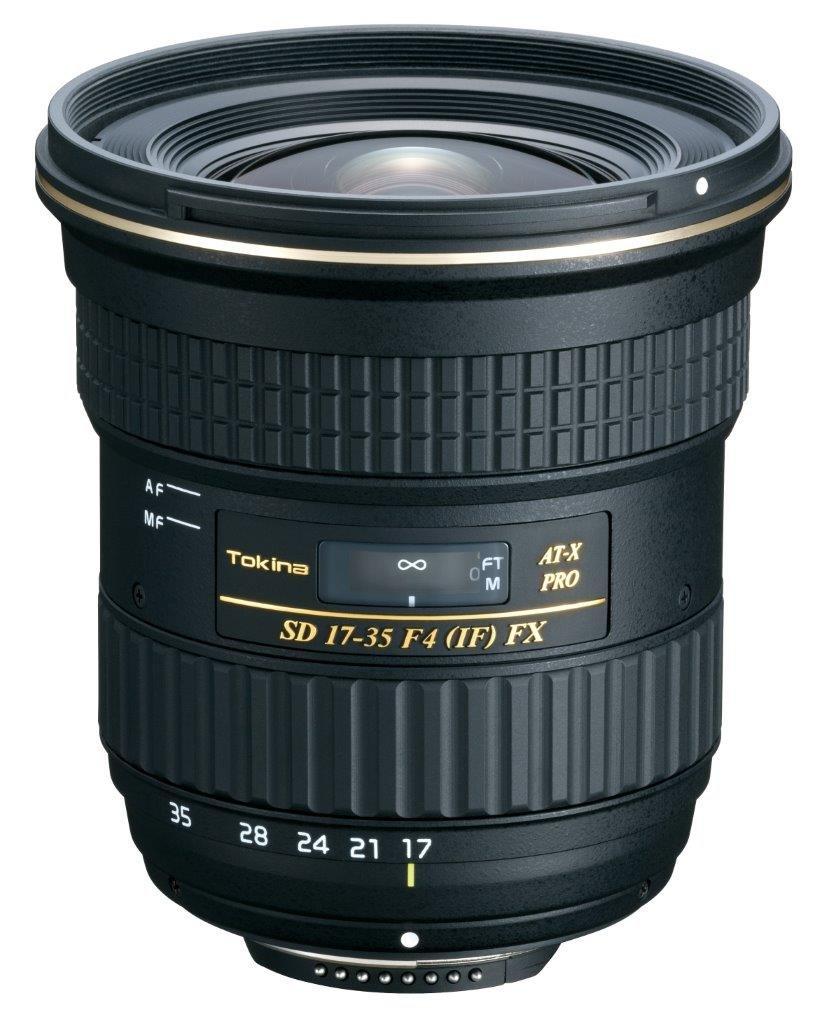 TOKINA PRO FX F4 Aspherical Zoom Lens for Compatible AT-X 17-35 17-35mm (IF) Nikon, Full-Frame