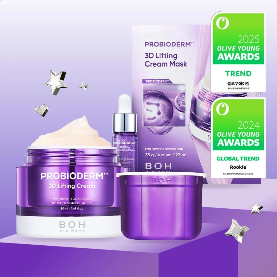 

BIOHEAL BOH Probioderm 3D Lifting Cream 50ml Limited Set (+PLGA Serum 7ml+Cream Mask Sheet 1ea) Limited Set