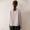 2025 Autumn/Winter Thick Diamond Cable Knit Cashmere Loose Round Neck Long Sleeve Cardigan for Women