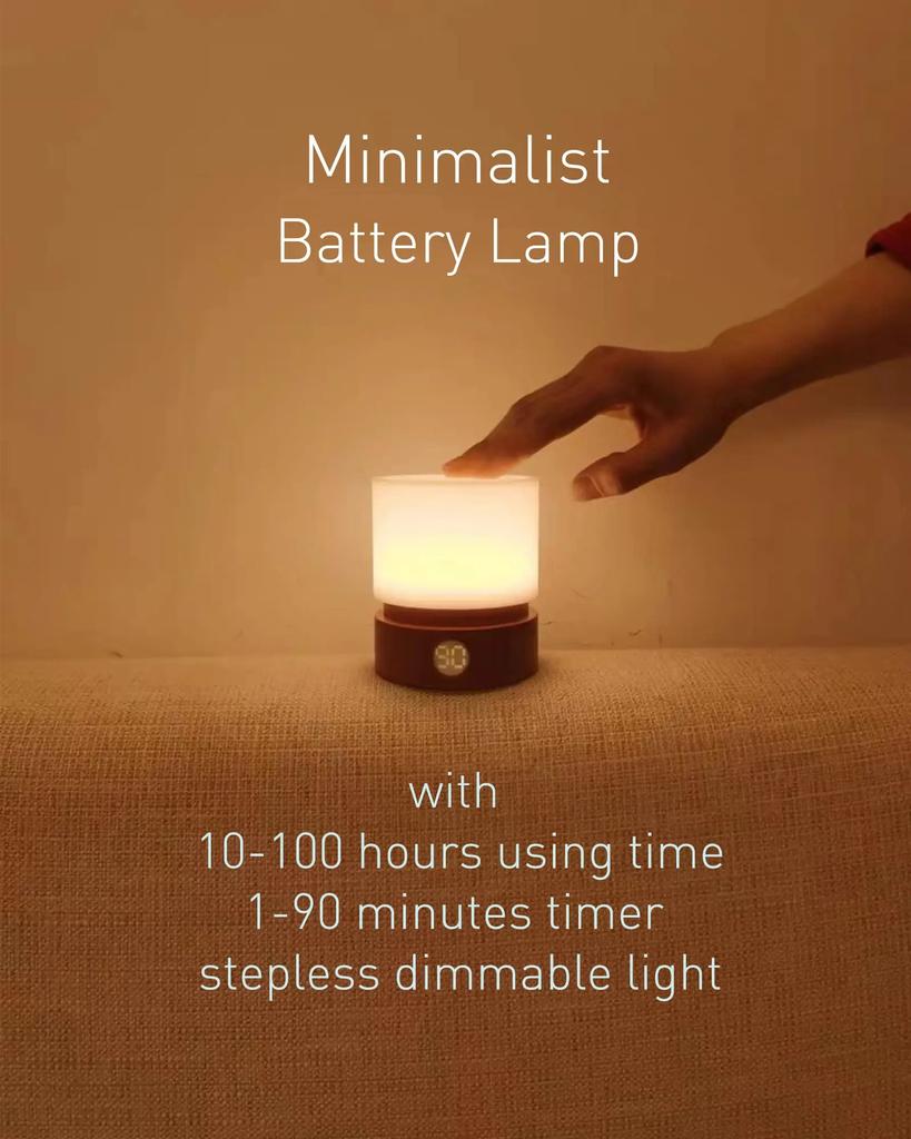 Timer Night Light Small LED Bedroom Bedside Table Lamp Baby Breastfeeding Dimmable Sleeping Usb Charging Warm White Mood Light