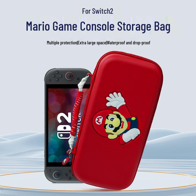 Nintendo Mario Design Switch2 Protective Storage Bag - Portable and Drop-Proof Case