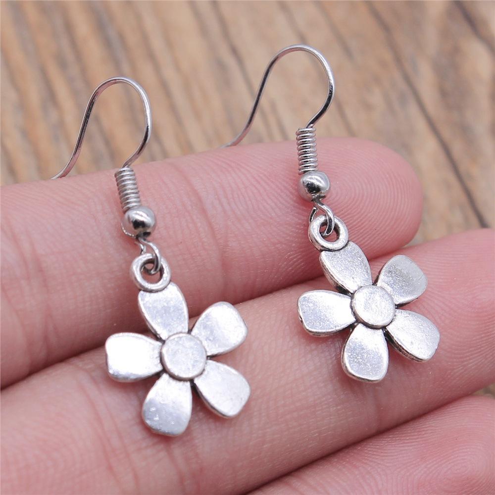 54 Styles Vintage Fashion Women Jewelry Flower Dangle Earring Drop Jewelry Accessories For Women Sunflower Rose Daisy Earrings