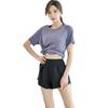 Women's Quick-Dry High Waist Yoga Shorts - Loose Fit, Anti-Exposure, Lightweight Fitness Wear