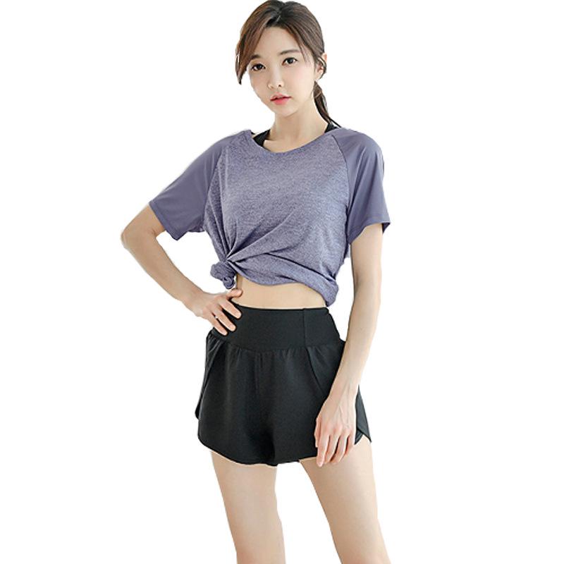 Women's Quick-Dry High Waist Yoga Shorts - Loose Fit, Anti-Exposure, Lightweight Fitness Wear