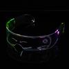 Farbwechsel EL Draht Leuchtende Brille Kostüm LED Leuchtende Visierbrille für DJ Neujahr Weihnachtsfeier