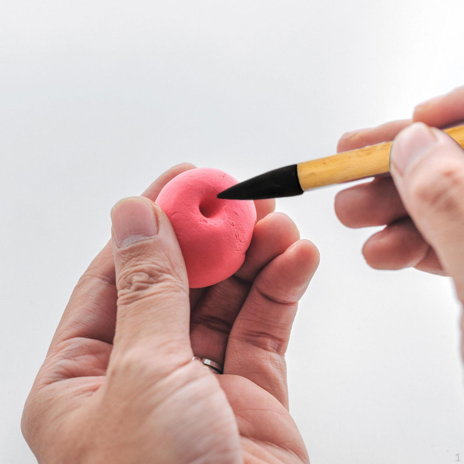 

Clay Sculpting Tool Rubber Tip Detailing Pen Pottery Finely Carved Pens Portable