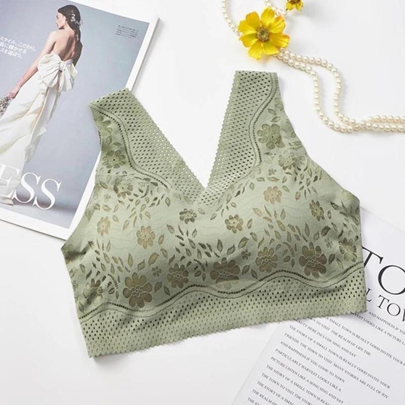 Seamless Lace Plus Size Breathable Bra for Young Girls