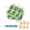 Kids Cartoon Popsicle Molds 6 Cavity Reusable Silicone Easy Release Fruit Shaped Ice Cream Maker