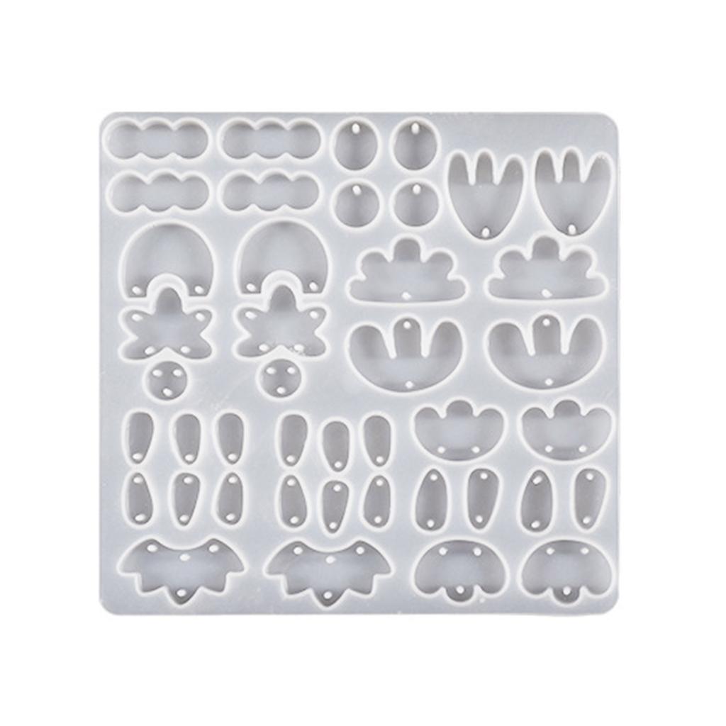DIY Earring Silicone Mold Irregular Dangle Making Tool Handmade Necklace Jewelry Pendant Mold DIY Resin Casting Mold