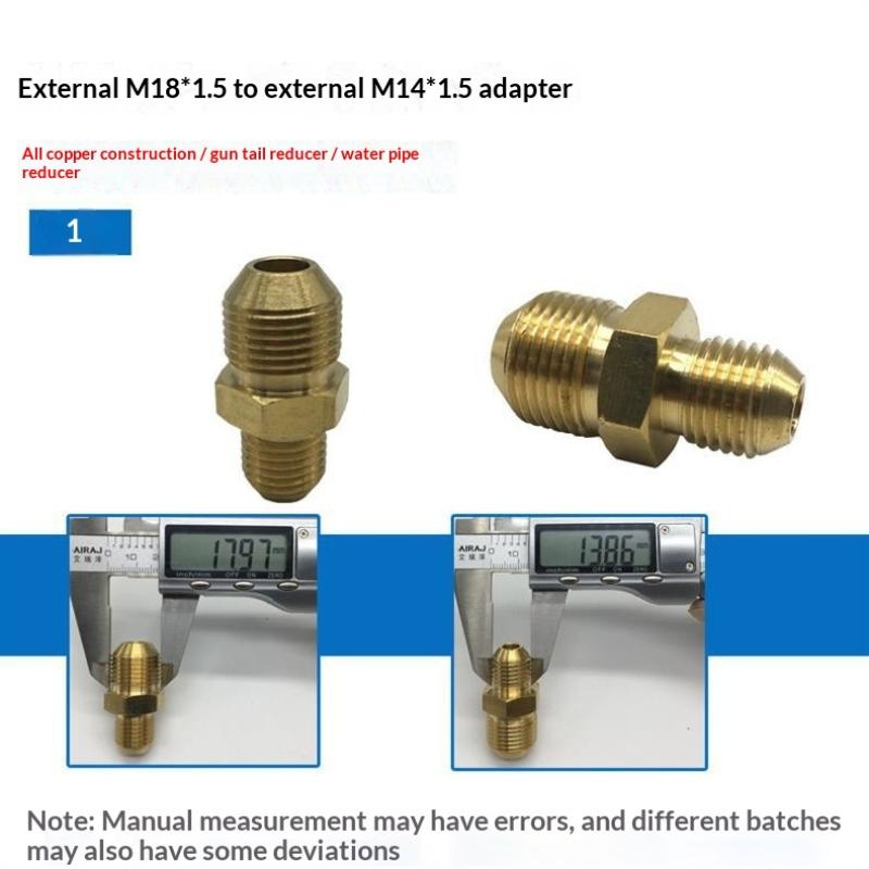 Brass Hose Barb Connector Male to Female Adapter Durable Pipe Fitting for Water Gas Air Tubing Applications