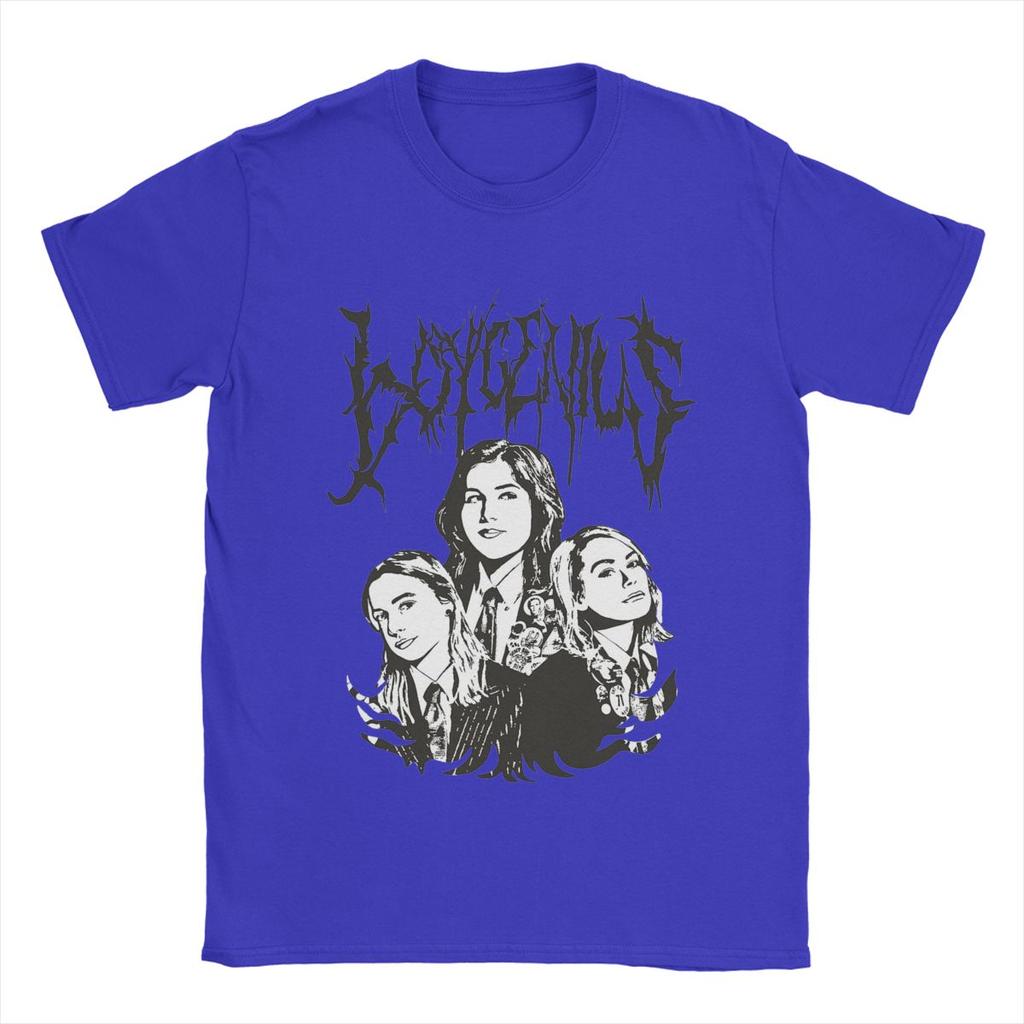 Lustige Boygenius Band T-Shirts Herren Rundhals Reines Baumwoll T-Shirt Kurzarm T-Shirt Grafikdruck Kleidung