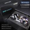 19 Kawasaki H2r Alloy Motorcycle Model Toy With Realistic Details For Kids Gift