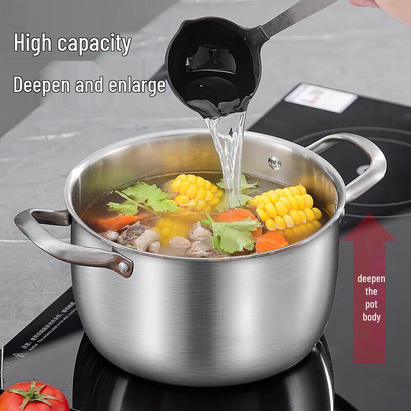 Yingbai 22CM 316 Stainless Steel Non-Stick Pot