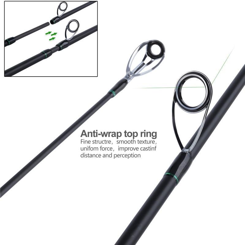 Fishing Rod 2.1M 2.4M Casting Rod Spinning Rod Portable Ultralight Fishing Pole Travel Fishing Pole