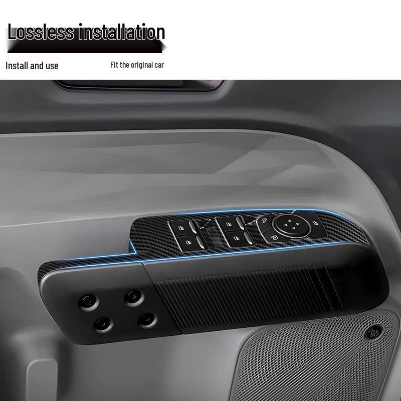Carbon Fiber Window Switch Trim for Ford Maverick 2022-2024