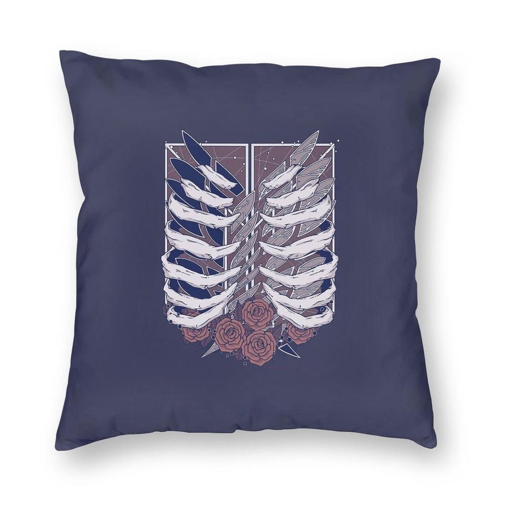 Shingeki No Kyojin Attack On Titan Wings Square Pillowcase Pillow Cover Cushion Throw Pillow for Home Sofa Living Room