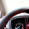 Braid On Steering Wheel Car Steering Wheel Cover With Needles and Thread Diameter 38cm