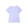 Adidas Originals Colorblock Trefoil Casual Round Neck Short Sleeve T-Shirt Women Tops Light-Purple IT9822