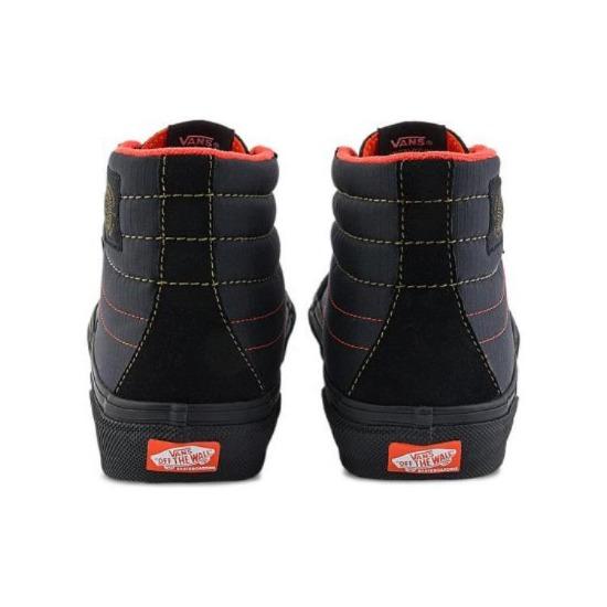 VANS Spitfire Wheels x Skate Sk8- Reissue High Black Flame - VN000D1EBFM