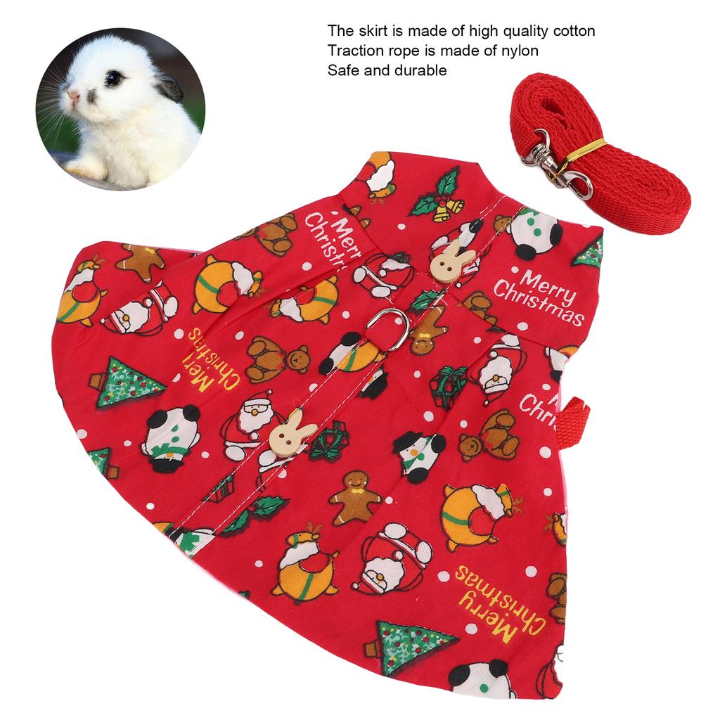 Rabbits Vest Lsh Cute   Brthable Bunny Clothes with Traction Rope for Guin Pigs Hedgehogs