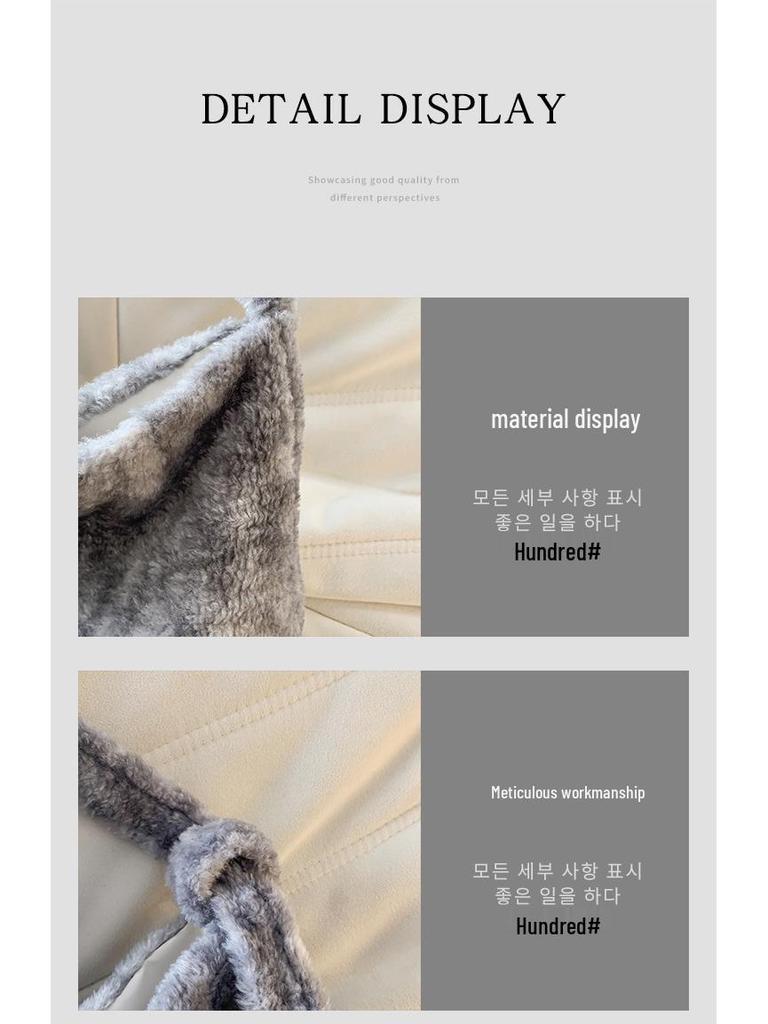 Korean Style Plush Tote: Women's 2025 Fashion, Large Capacity Bucket Shoulder Bag for Autumn/Winter
