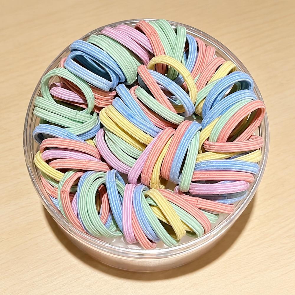 100Pcs High Elastic Kids Hair Accessories Girls Hair Bands Girls Children C