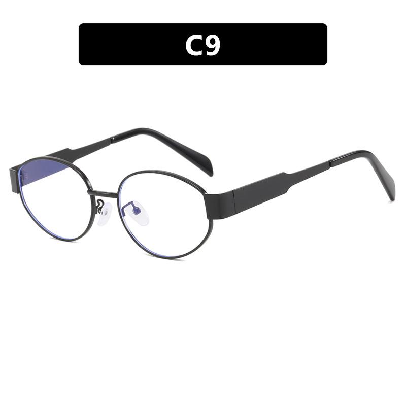 2024 Women's High-End Retro Metal Oval Sunglasses - Trendy Influencer Style