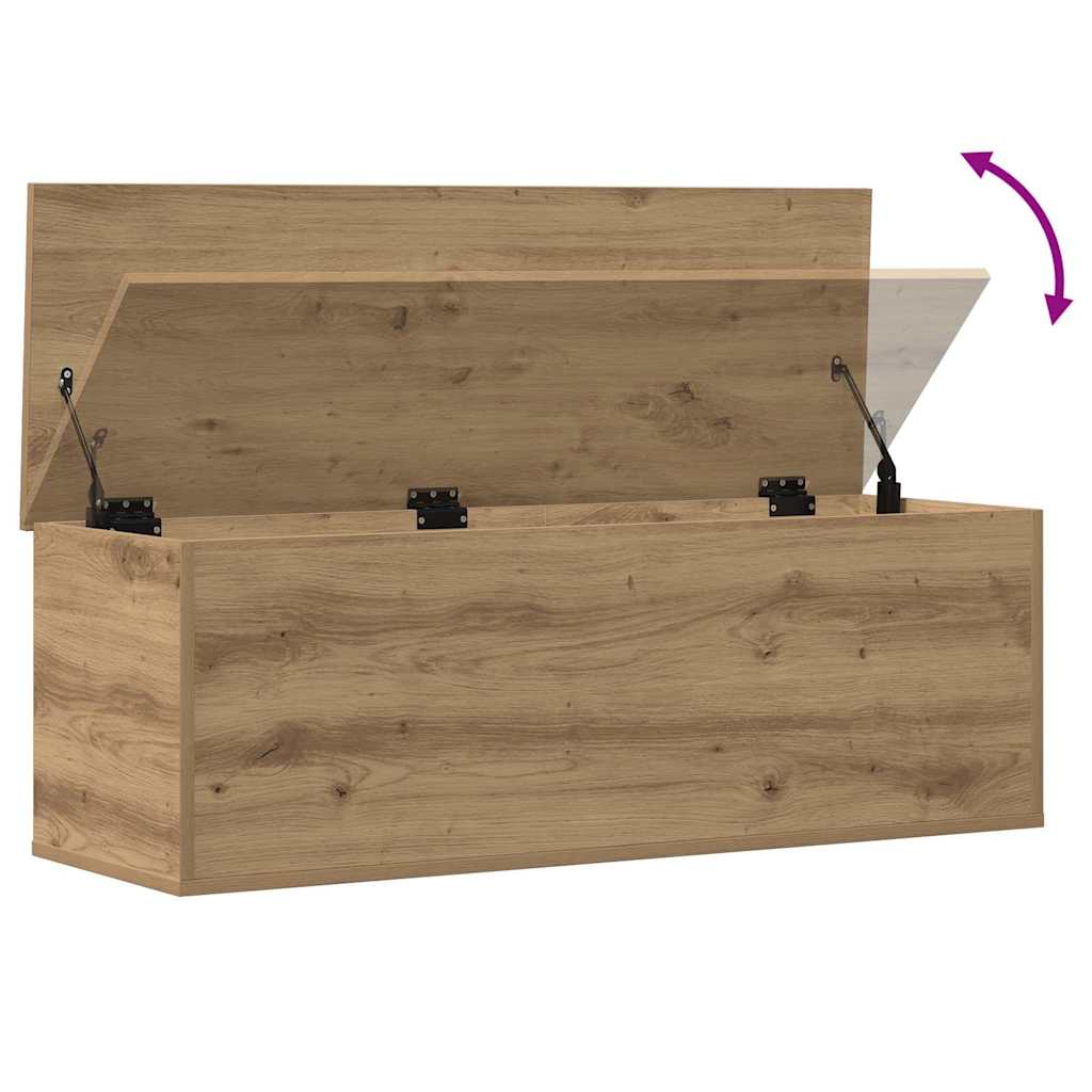 Storage Box Artisan Oak 102 x 35 x 35 cm Wood Based Material