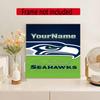 Seattle Seahawks Customize Your Name Diamond Painting Round Diamond Rhinestones Mosaic Diamond Embroidery Wall Paintings Rhinestones Gift Frameless