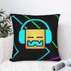 Geometry Dash Povlak na polštář Potah na polštář Potah na dekorační polštář Y2K Domácí dekorace Čtvercový Více velikostí