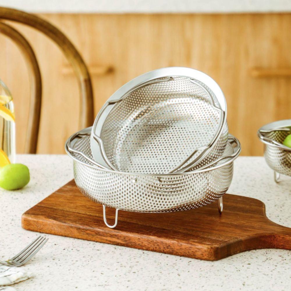 Edelstahl Reiskocher Dampfkorb Rostfrei Abtropfkorb Dämpfeinsatz Fritteuse