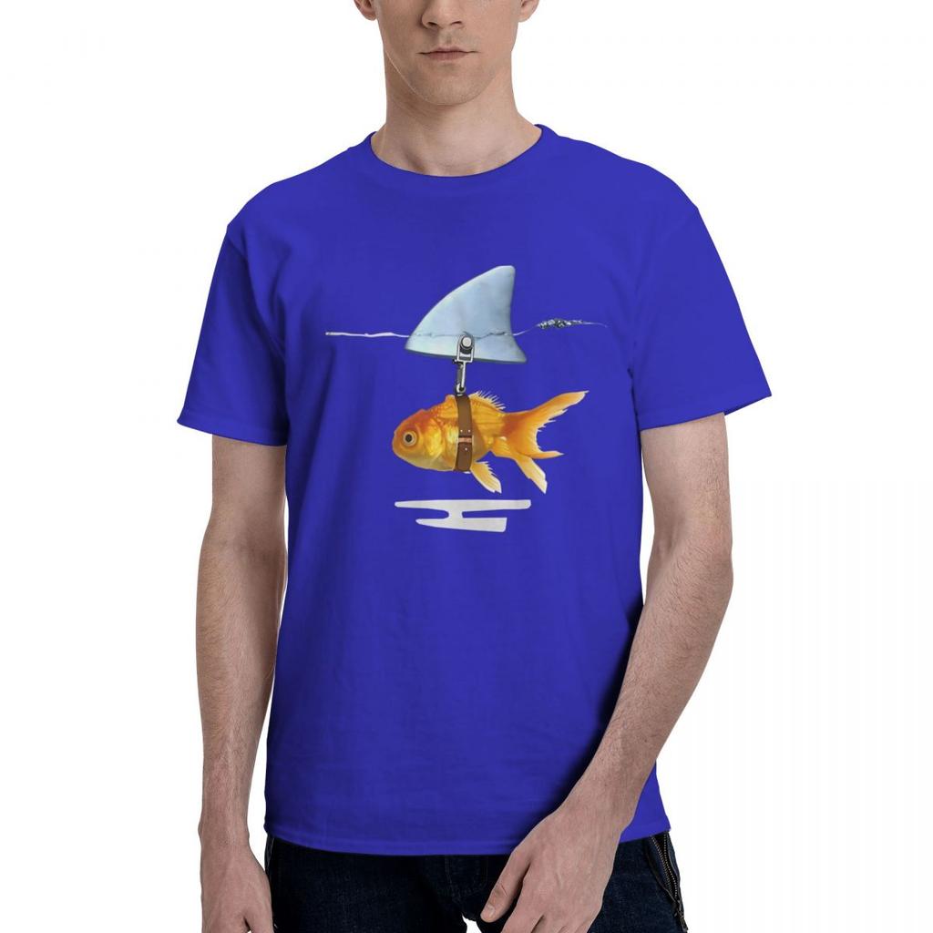 Goldfish And Shark 100 Cotton Casual Breathable Confortable Tops Mens Clothing Deals Mens Gifts