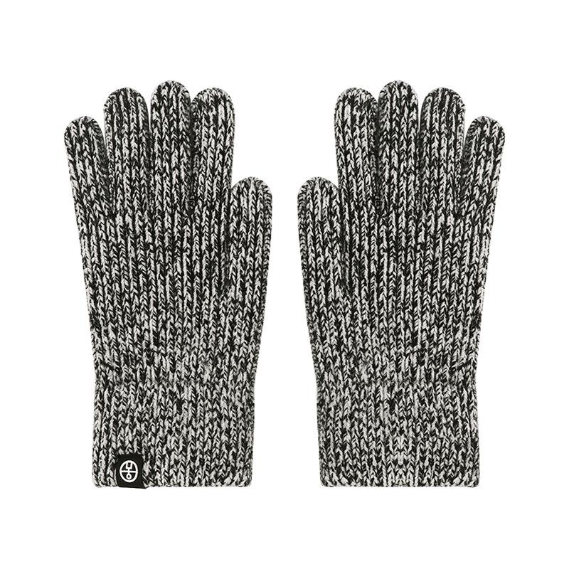 

Зимние вязаные перчатки без пальцев мужские для активного отдыха, для катания на лыжах, мужские термоперчатки смешанной расцветки, женские