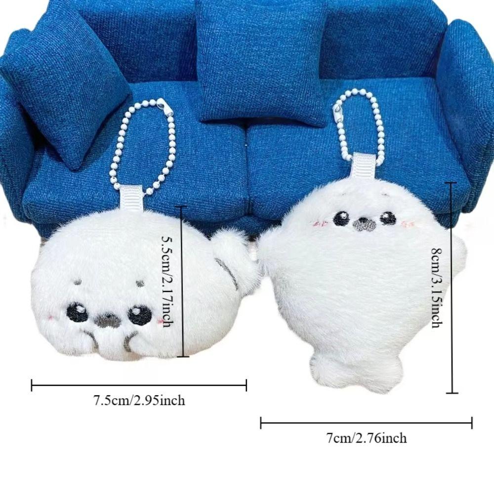 Ocean Animal Baby Seal Plush Toy Bag Pendant Seal Plush Keychain Little Seal Doll  Kids Toy