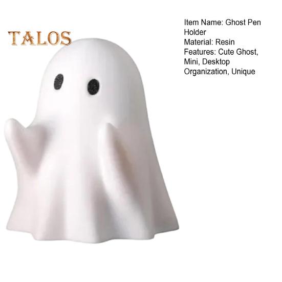 Niedlicher Geister-Stiftehalter für den Schreibtisch, Halloween-Bleistift-Organizer, weißer Geister-Stifteständer für Zuhause, Arbeitsplatz, Schreibtisch-Dekoration