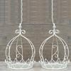 Vintage Iron Hanging Baskets, Crown Design for Indoor/Outdoor Garden & Patio Decor.