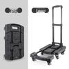 Foldable Dolly Cart with TPE Swivel Wheels and Brake