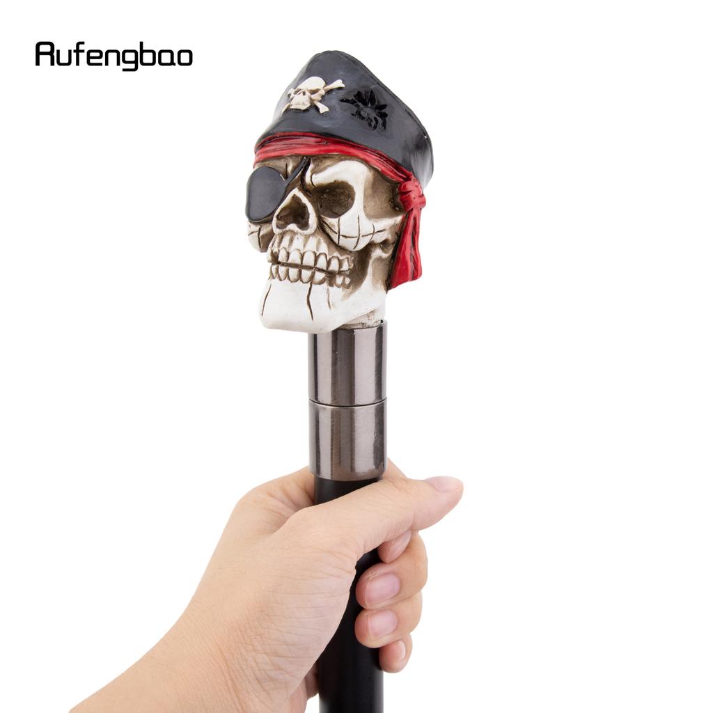 Pink White Resin Skull Head Walking Cane Fashion Decorative Steel Walking Stick Gentleman Elegant Cosplay Cane Knob Crosier 94cm