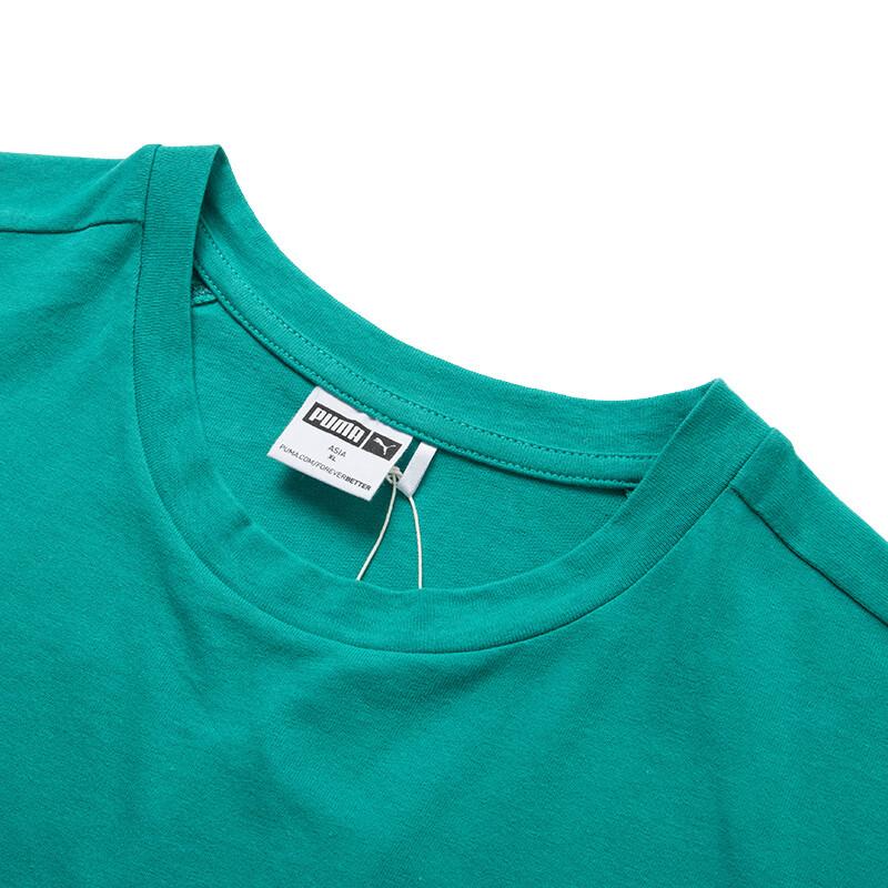 Puma Breathable Crew Neck Pullover Sports Short Sleeve Raglan T-Shirt Men Tops Blue-Green 626098-88