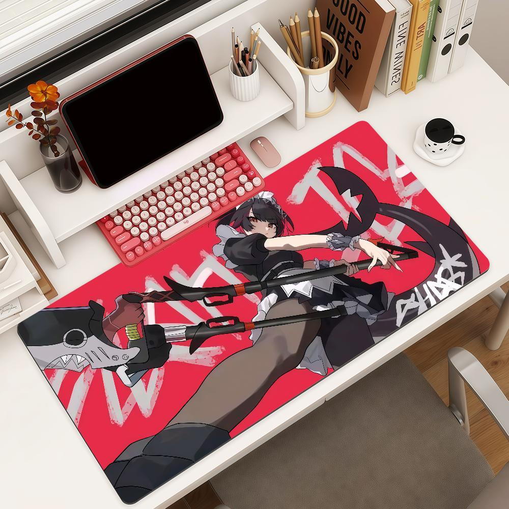 Ellen Joe Zenless Zone Zero Mouse Pad Square Office Gaming Desk Mat Waterproof Nonslip Rubber Decorative