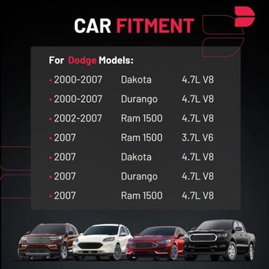 8 Ignition Coils Pack Uf297 And Spark Plug For 2002-2007 Dodge Ram 1500 4.7L V8