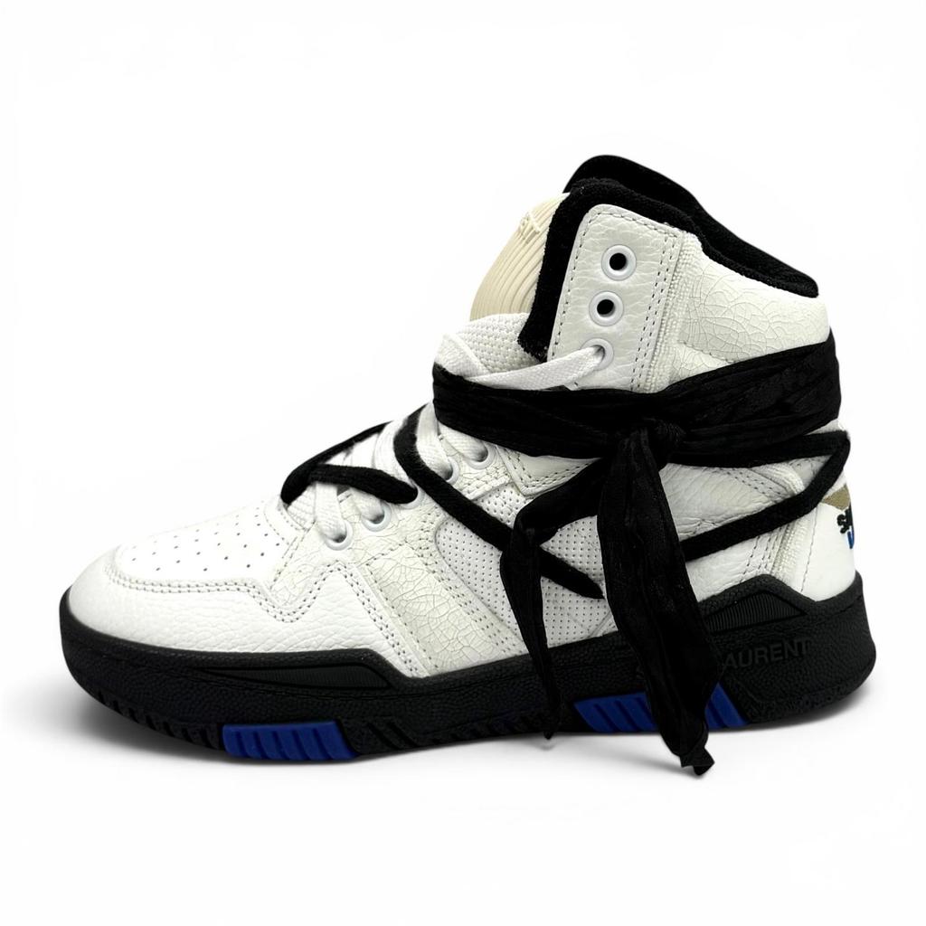 Pristine SAINT LAURENT High cut sneakers white leather Women 36 692317 Used