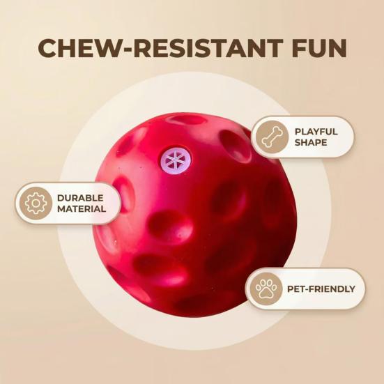 Dog Ball Toy Squeaky Dog Chew Toy Teeth Cleaning Toy Interactive Fetch Ball for Small Medium Dogs Puppy Teething