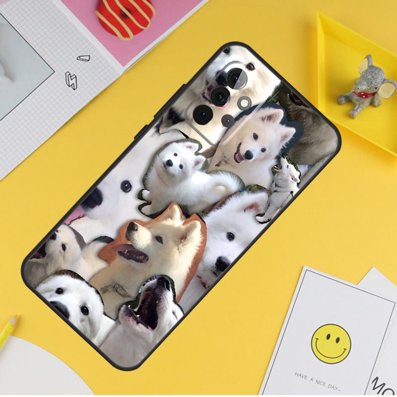 Samoyed Puppy Case For Samsung Galaxy A54 A34 A14 A13 A33 A53 A12 A32 A52 A71 A51 A15 A25 A35 A55 Cover