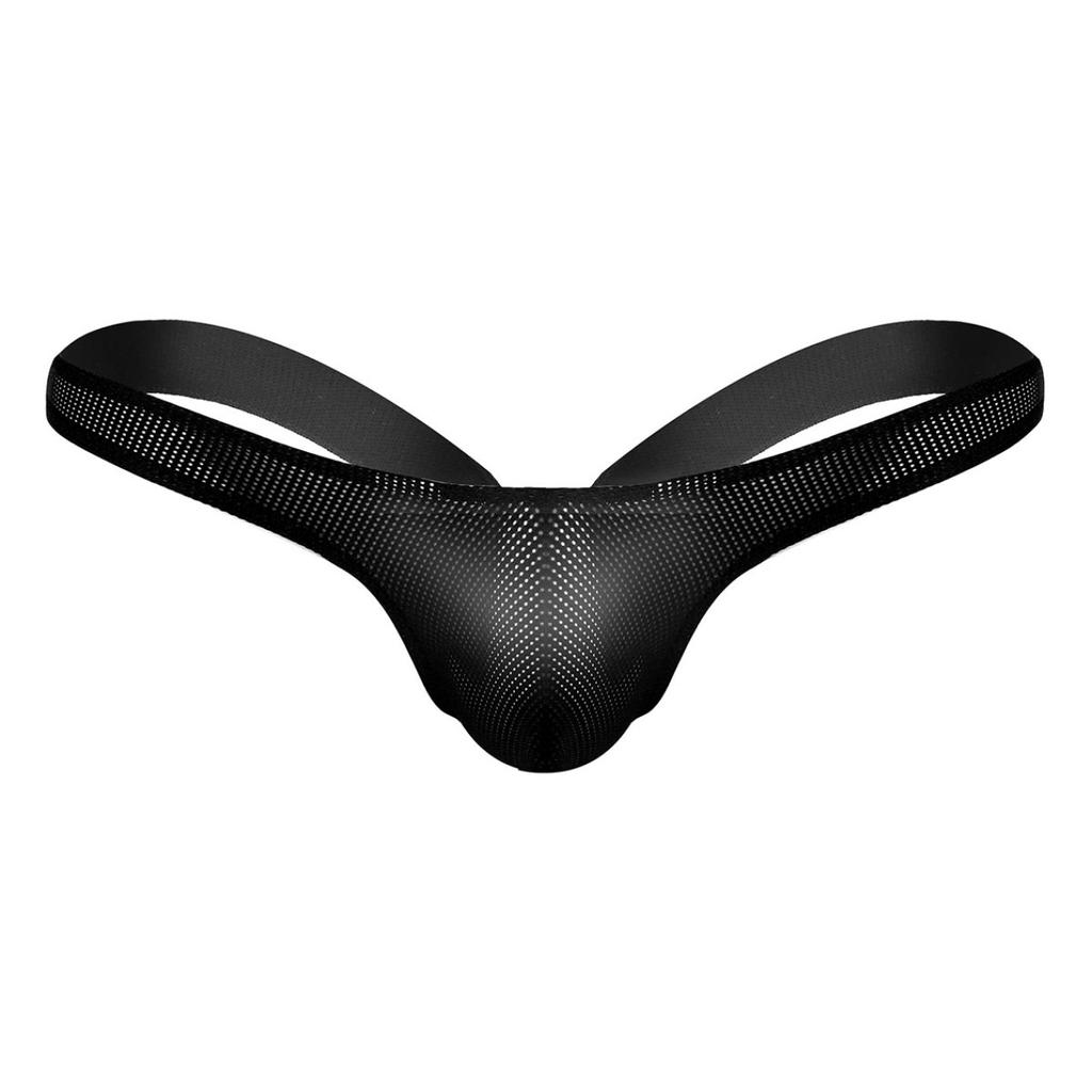 Mens Hollow Out Breathable Stretchy Open Back Jockstrap Bikini G-string Thong Underwear