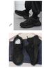 Men's All-Black Summer 2025 Sneakers: Casual Teen Running Shoes with Thick Soles