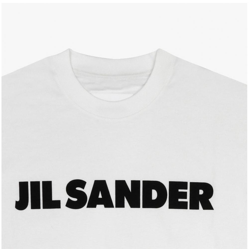Jill Sander J03gc0137 J45148 102 Logo Women S Short Sleeve Tee