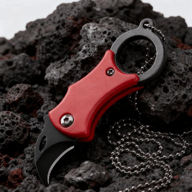1PC,High quality Mini EDC Knife Camping Equipment Unboxing Knife Keychain Utility Knife Outdoor Camping Tool Hiking Accessories